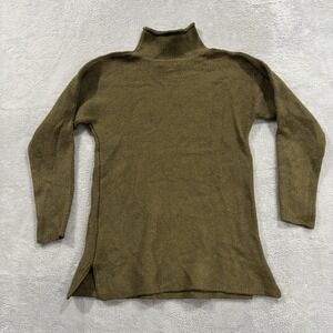 Banana Republic Sweater Women's XS Knit Turtleneck Long Sleeve Green Boho